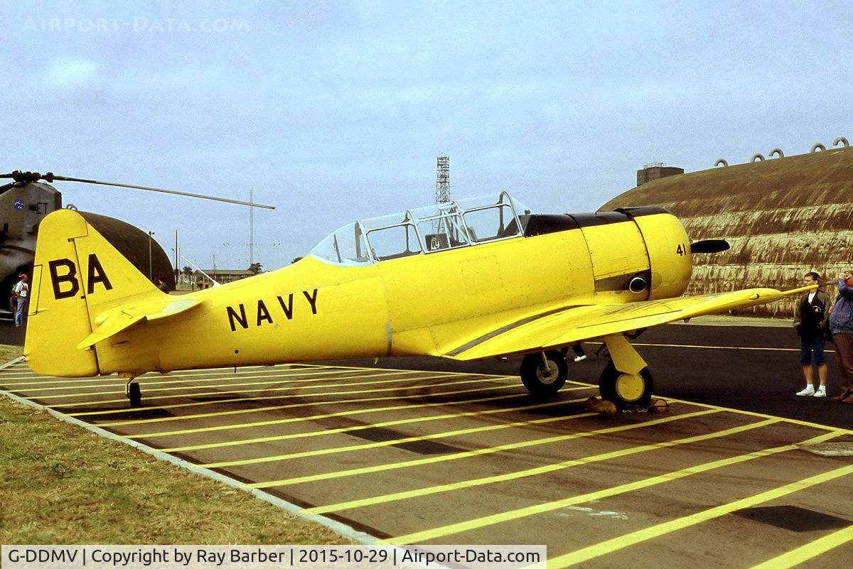 G-DDMV, 1952 North American T-6G Texan C/N 168-313, North American T-6G Texan [168-313] (Place and date unknown). From a slide.