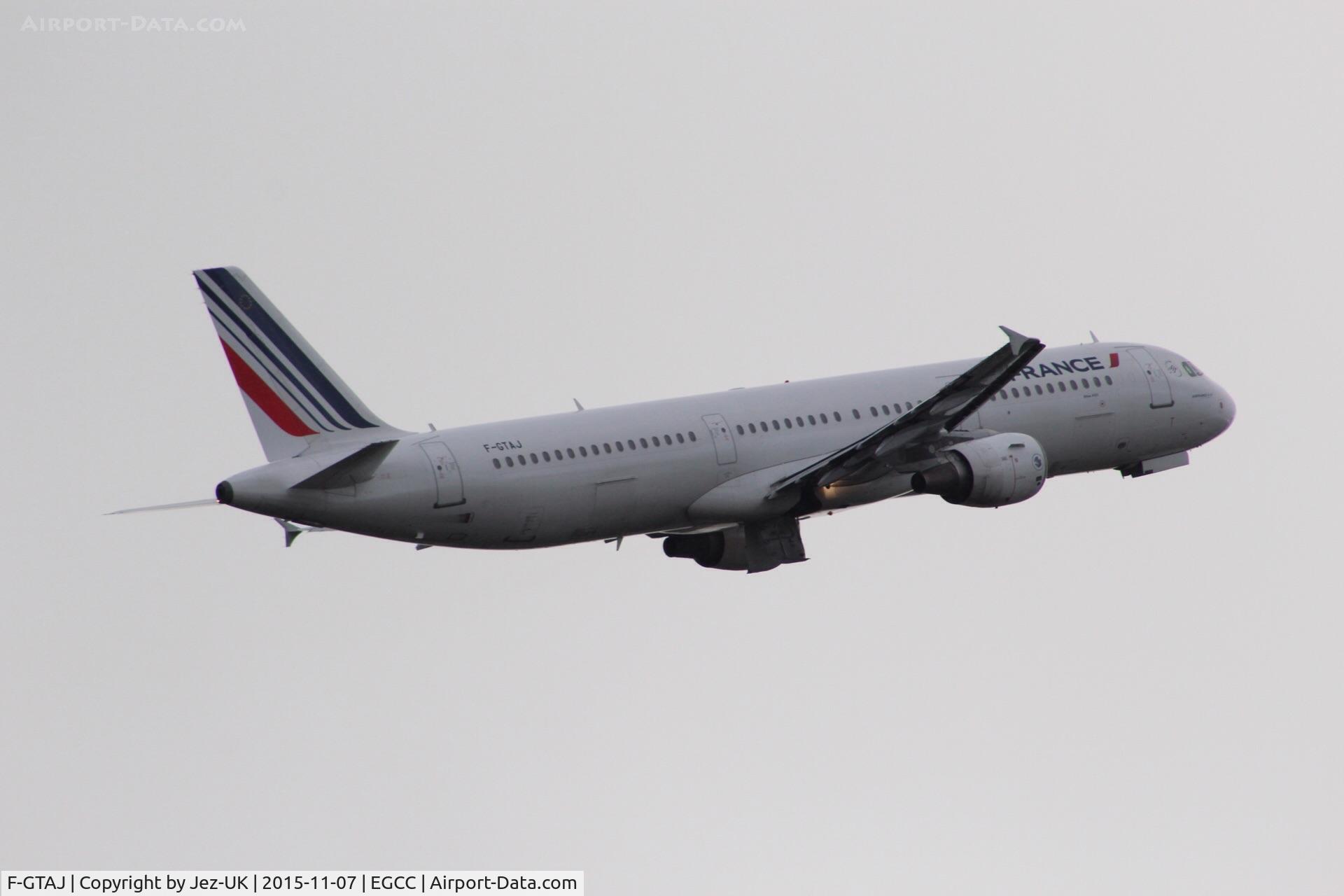 F-GTAJ, 2001 Airbus A321-211 C/N 1476, positive climbout of runway 23r to CDG,