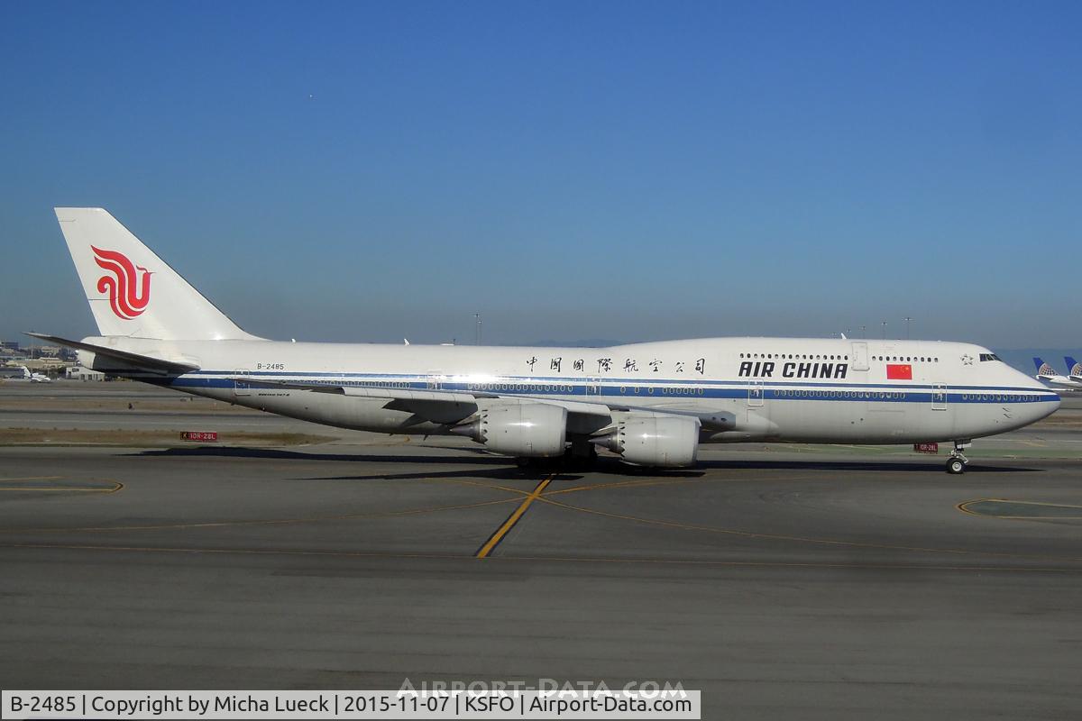 B-2485, 2014 Boeing 747-89L C/N 41191, At San Francisco