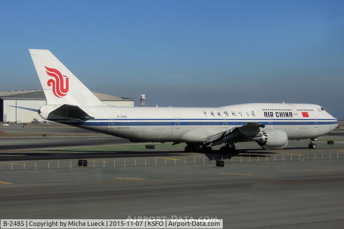 B-2485, 2014 Boeing 747-89L C/N 41191, At San Francisco