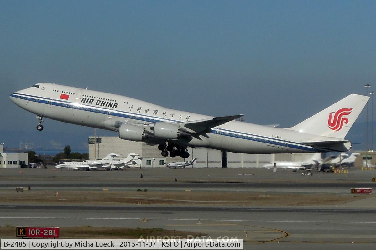 B-2485, 2014 Boeing 747-89L C/N 41191, At San Francisco