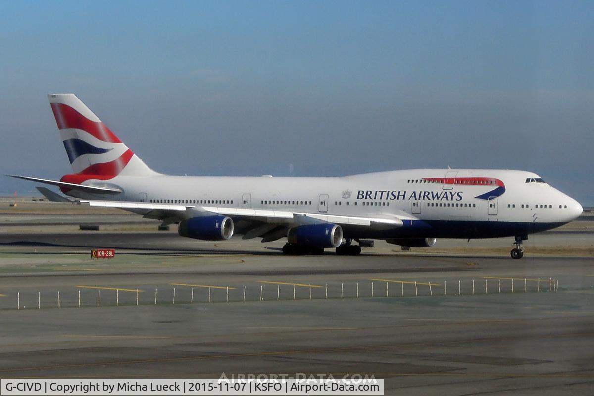 G-CIVD, 1994 Boeing 747-436 C/N 27349, At San Francisco