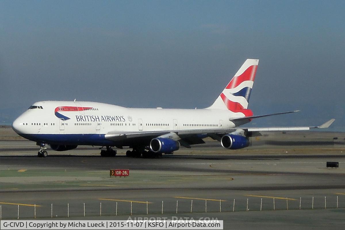 G-CIVD, 1994 Boeing 747-436 C/N 27349, At San Francisco