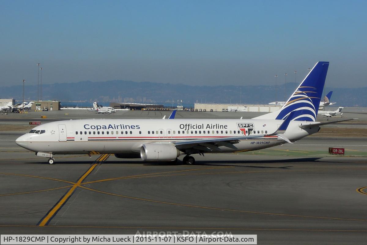 HP-1829CMP, 2013 Boeing 737-8V3 C/N 38882, At San Francisco