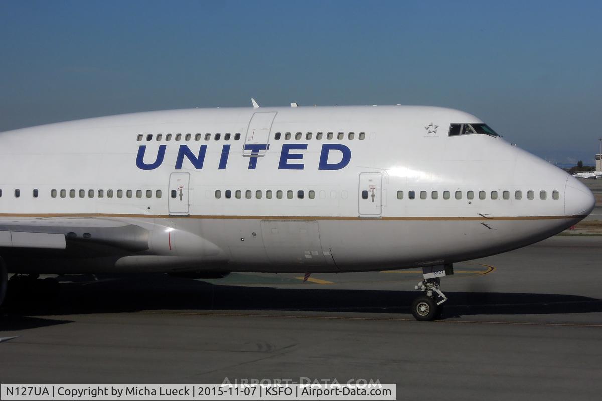 N127UA, 1999 Boeing 747-422 C/N 28813, At San Francisco