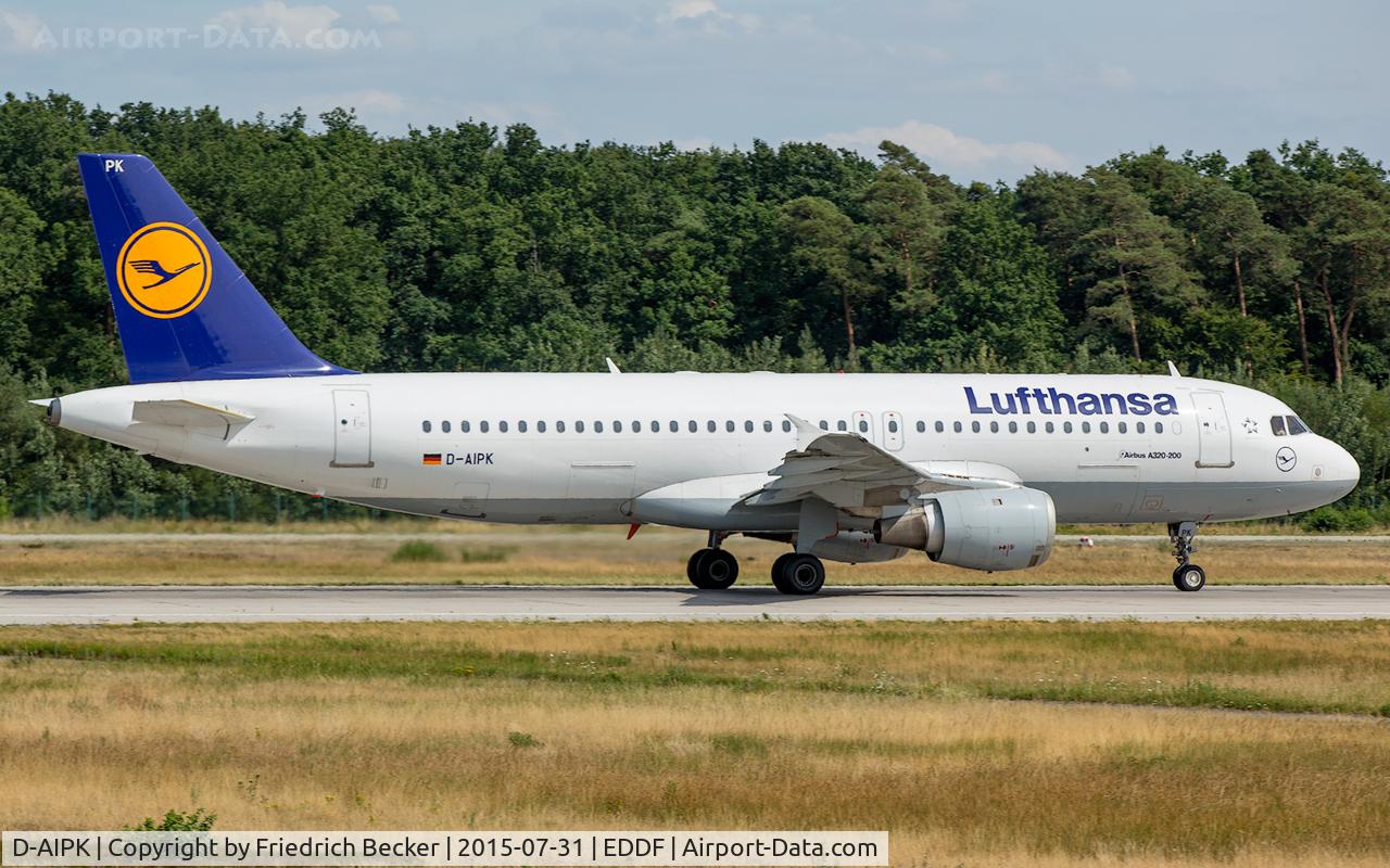 D-AIPK, 1989 Airbus A320-211 C/N 0093, departure via RW18W