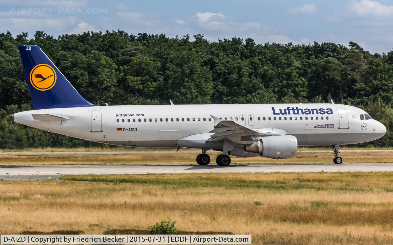 D-AIZD, 2010 Airbus A320-214 C/N 4191, departure via RW18W