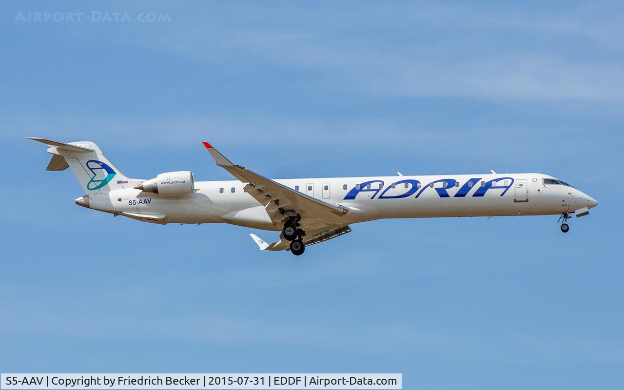 S5-AAV, 2012 Bombardier CRJ-900LR (CL-600-2D24) C/N 15284, on final RW07R