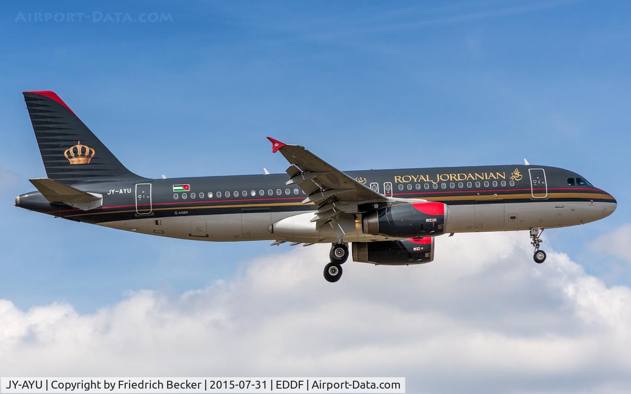 JY-AYU, 2012 Airbus A320-232 C/N 5128, on final RW07R