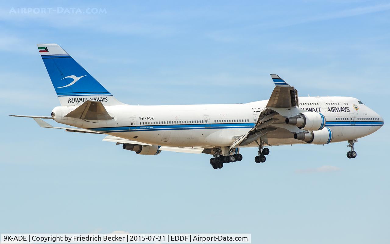 9K-ADE, 1994 Boeing 747-469 (M) C/N 27338, on final RW07R