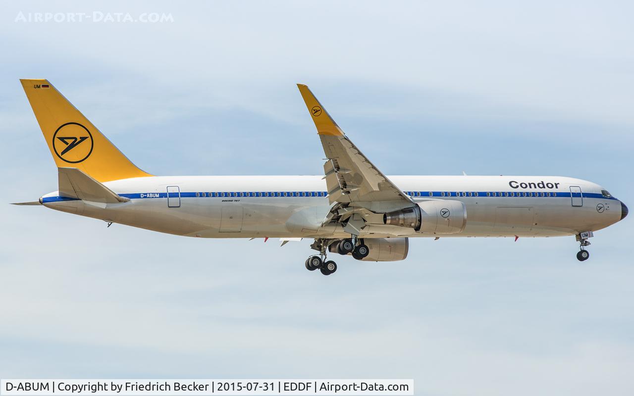 D-ABUM, 1994 Boeing 767-31B C/N 25170, on final RW07R