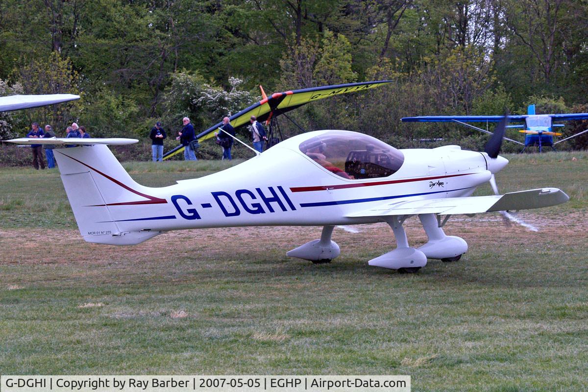 G-DGHI, 2004 Dyn'Aero MCR-01 Club C/N PFA 301A-14128, Dyn'Aero MCR-01 Banbi [PFA 301A-14128] Popham~G 05/05/2007