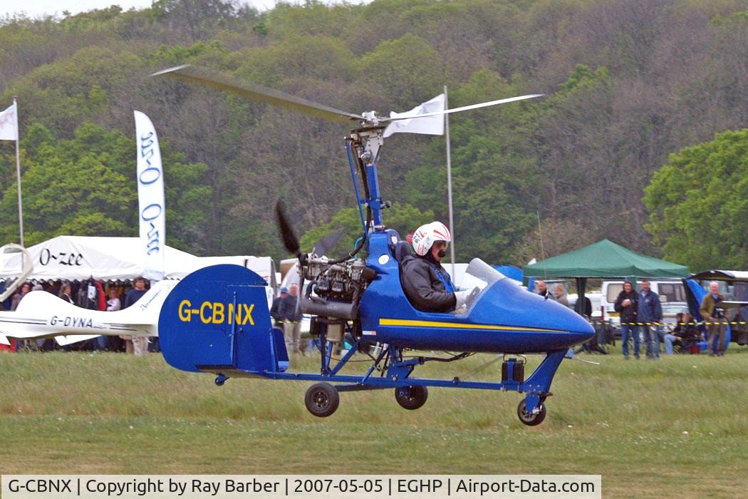 G-CBNX, 2002 Montgomerie-Bensen B-8MR Gyrocopter C/N PFA G/01A-1345, Bensen B.8MR [PFA G/01A-1345] Popham~G 05/05/2007