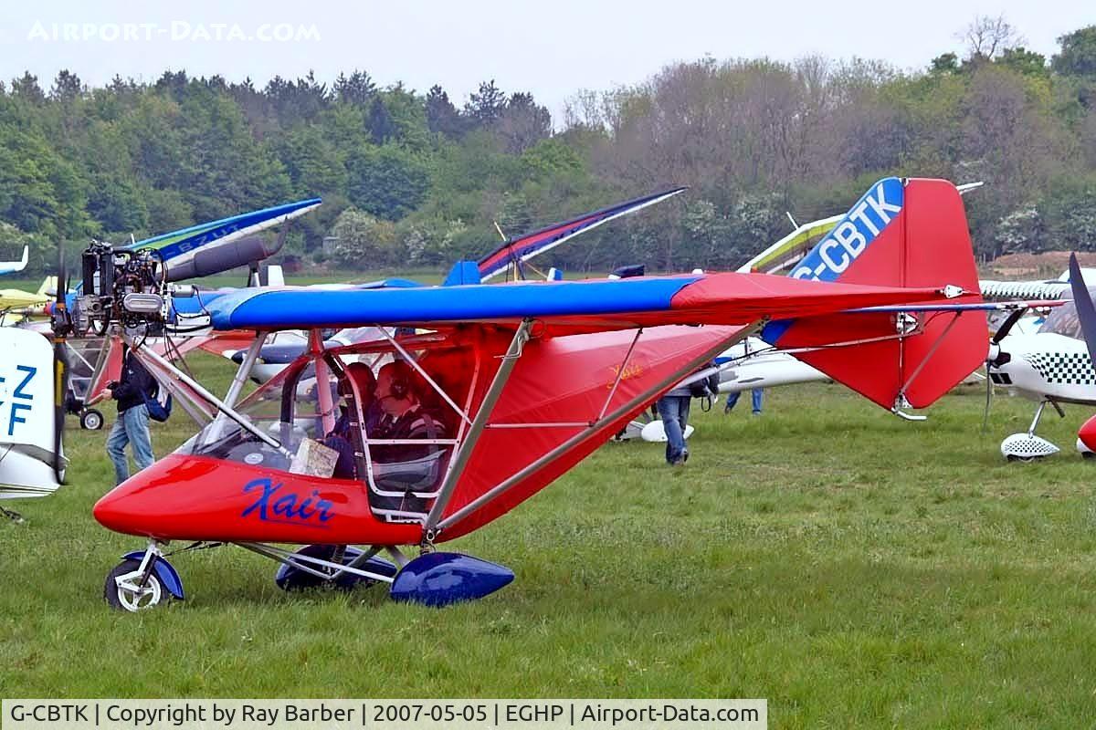 G-CBTK, 2002 Raj Hamsa X-Air 582(5) C/N BMAA/HB/168, Raj Hamas X Air 582 (5) [BMAA/HB/168] Popham~G 05/05/2007