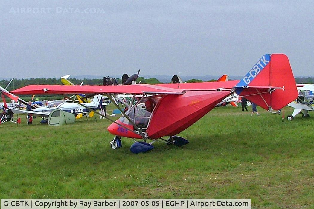 G-CBTK, 2002 Raj Hamsa X-Air 582(5) C/N BMAA/HB/168, Raj Hamas X Air 582 (5) [BMAA/HB/168] Popham~G 05/05/2007