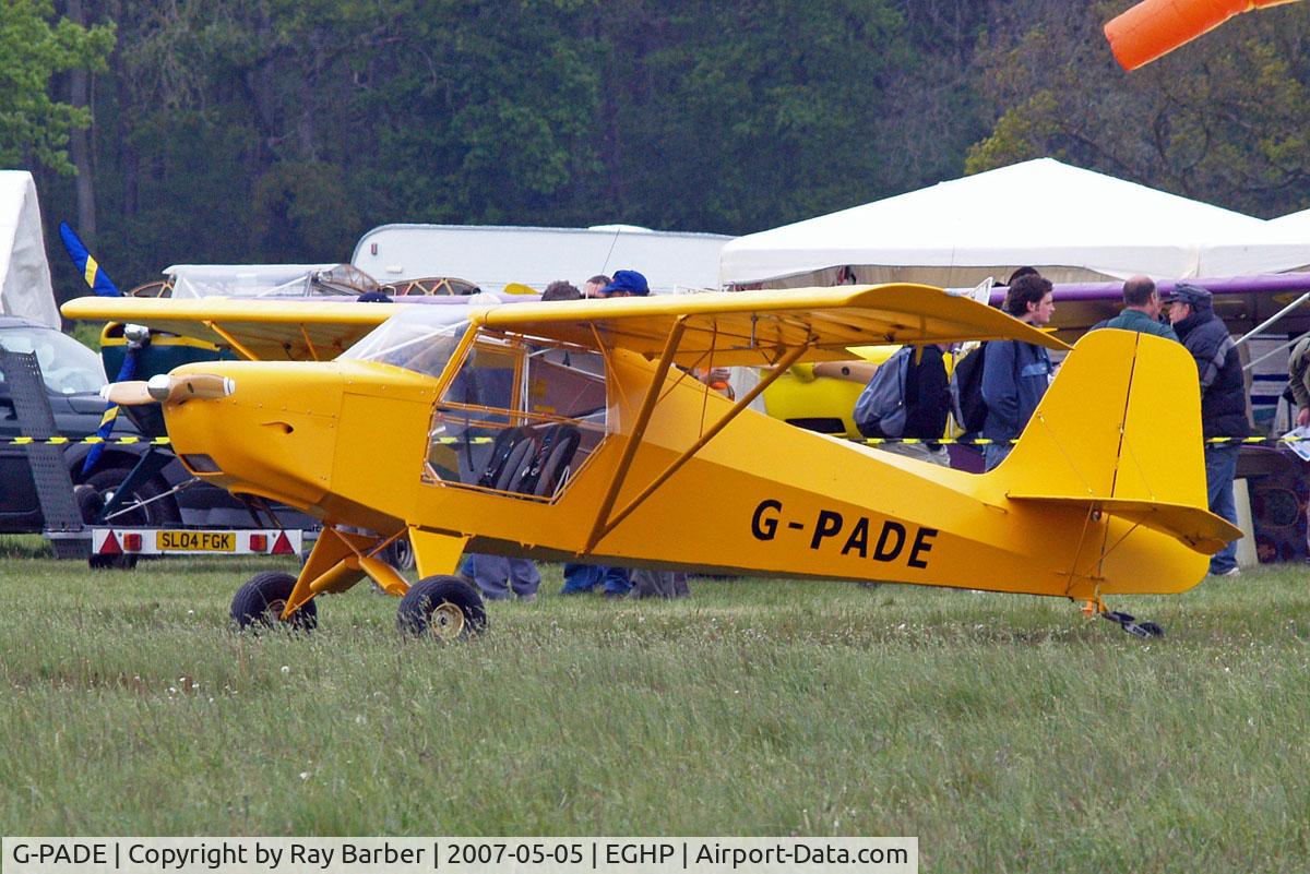 G-PADE, 2004 Escapade Jabiru(3) C/N BMAA/HB/369, Just Aircraft Escapade Jabiru (3) [BMAA/HB/369] Popham~G 05/05/2007