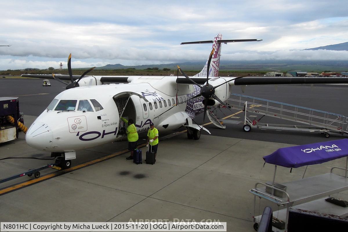 N801HC, 2004 ATR 42-500 C/N 629, At Kahului