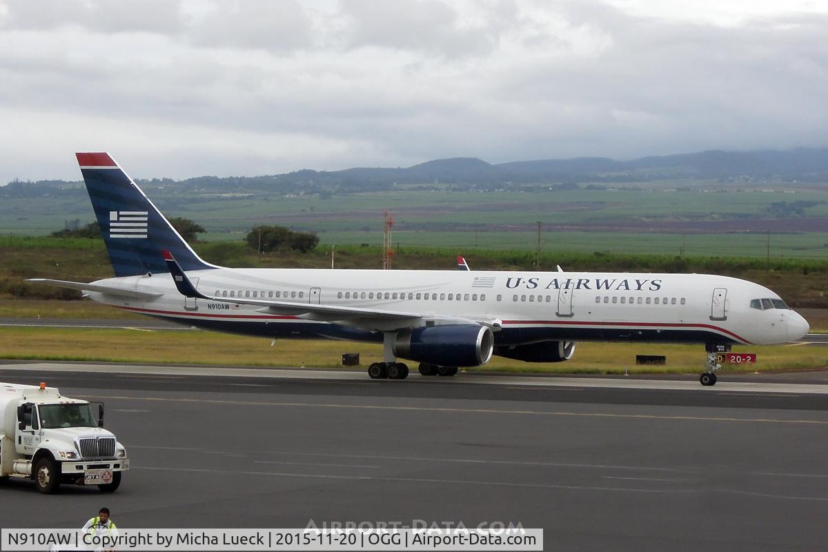 N910AW, 1989 Boeing 757-2G7 C/N 24523, At Kahului