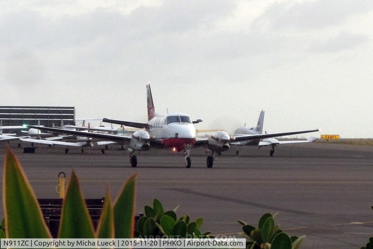 N911ZC, Raytheon Aircraft Company Beech C90A C/N LJ-1557, At Kailua-Kona