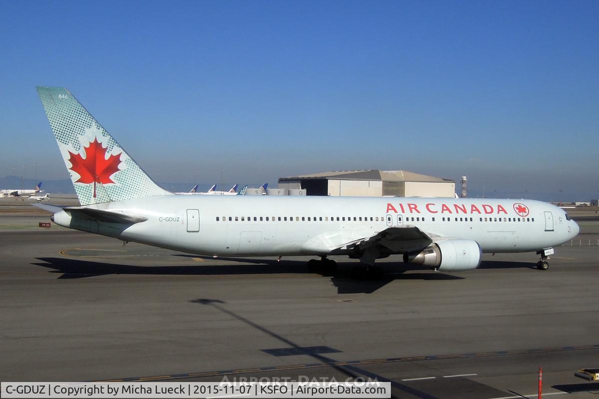 C-GDUZ, 1991 Boeing 767-38E C/N 25347, At San Francisco