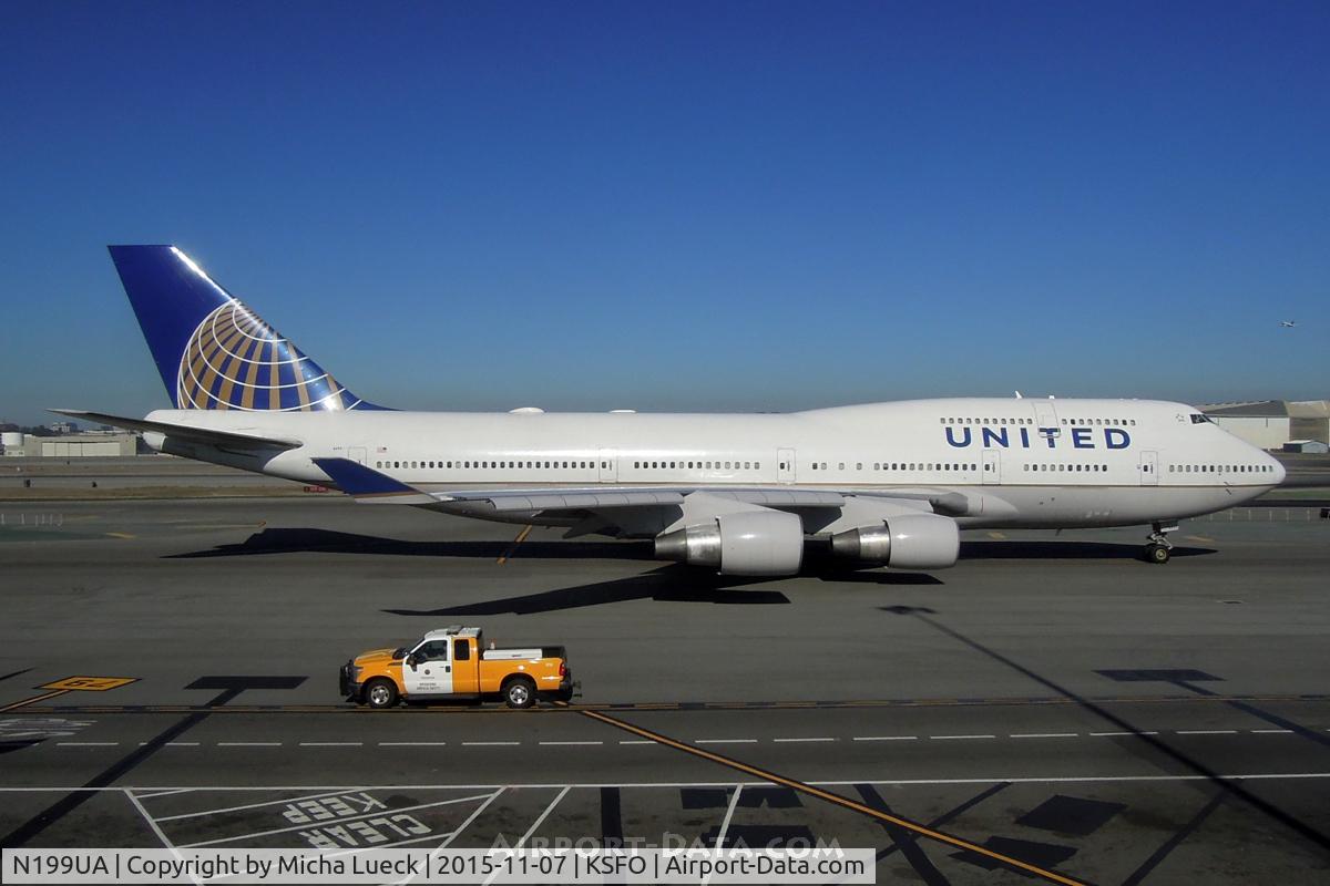 N199UA, 1997 Boeing 747-422 C/N 28717, At San Francisco