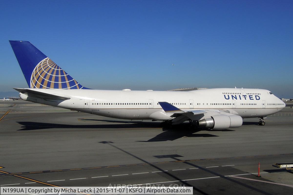 N199UA, 1997 Boeing 747-422 C/N 28717, At San Francisco