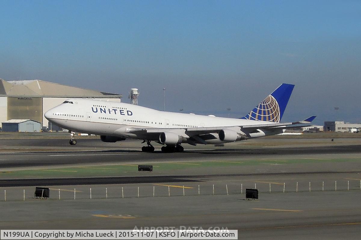 N199UA, 1997 Boeing 747-422 C/N 28717, At San Francisco