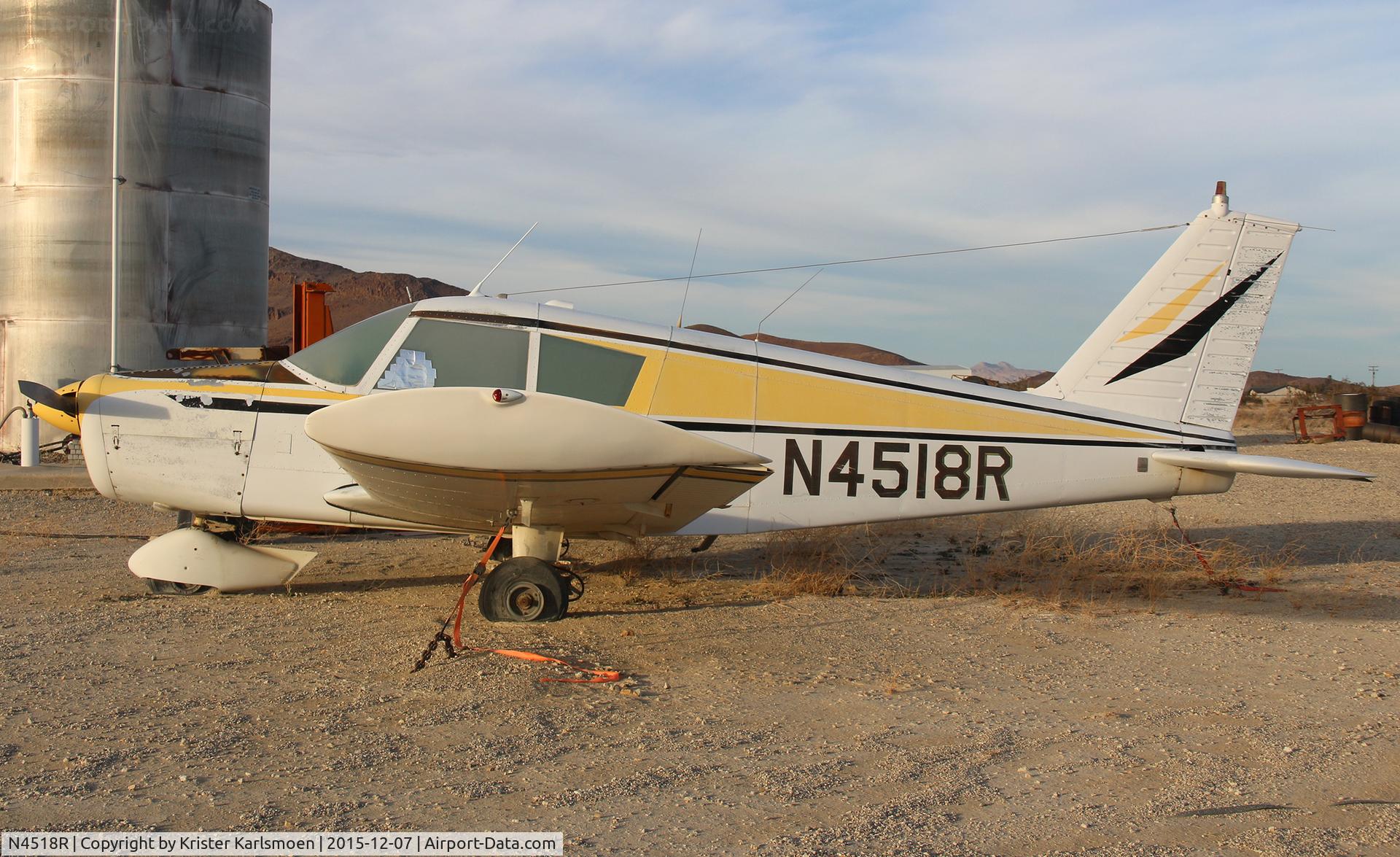 N4518R, 1965 Piper PA-28-140 C/N 28-21220, Parked for the last time at Ancient Valley CA.