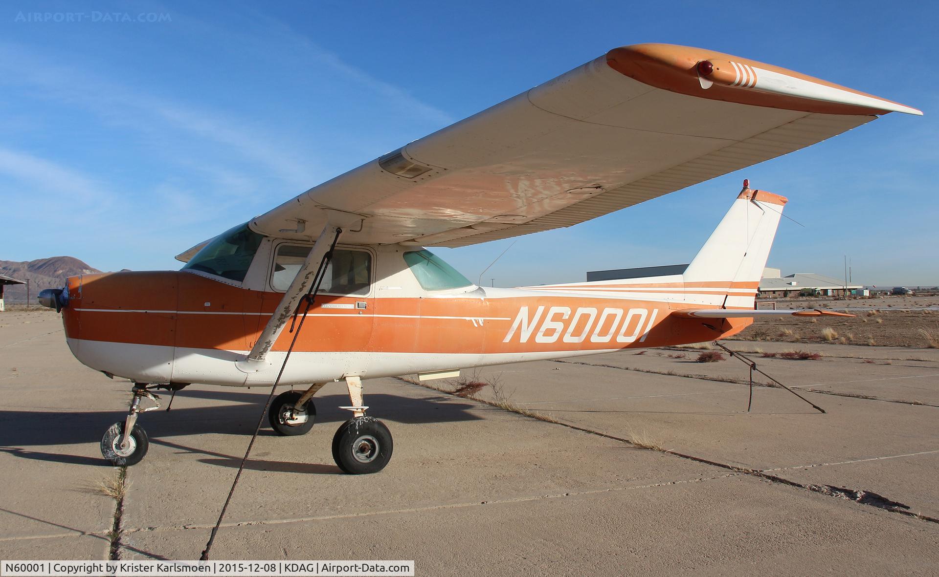 N60001, 1968 Cessna 150J C/N 15069997, Parked.