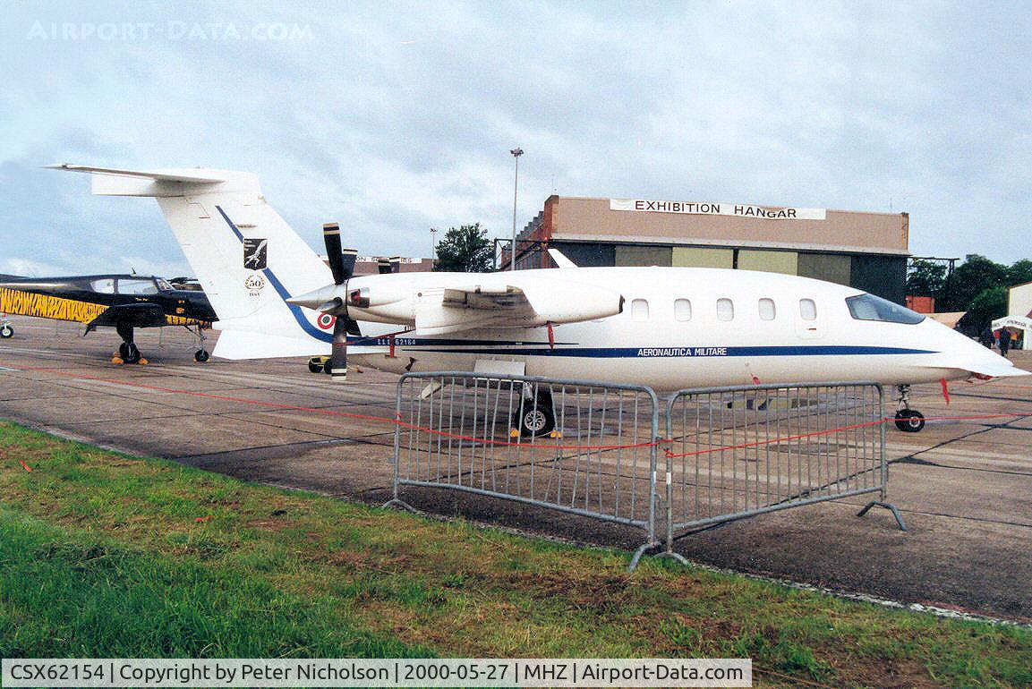 CSX62154, Piaggio P-180AM Avanti C/N 1030, P-180AM Avanti of the Italian Air Force Flight Test Centre RSV on display at the Mildenhall Air Fete of 2000.
