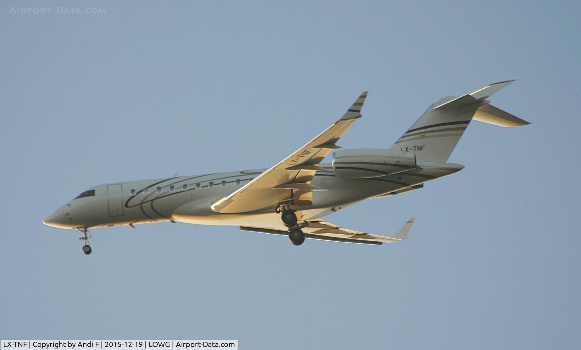 LX-TNF, 2008 Bombardier BD-700-1A10 Global Express C/N 9332, Luxaviation Global Express