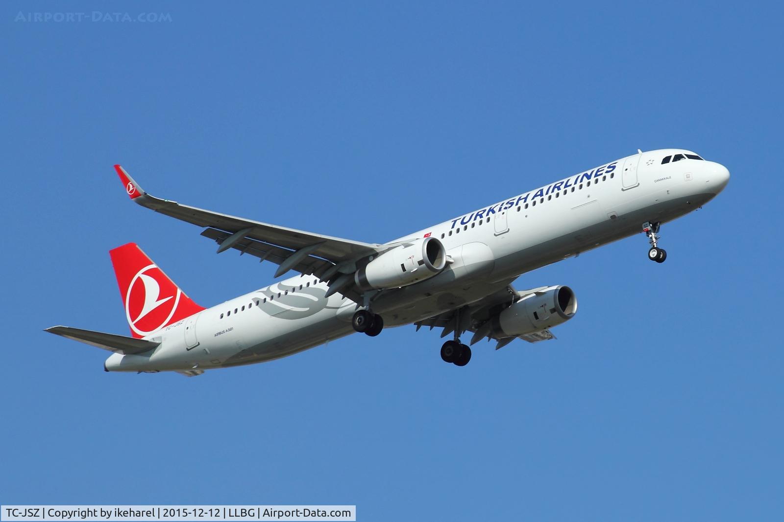 TC-JSZ, 2015 Airbus A321-231 C/N 6766, Flight from Istanbul landing on runway 12.