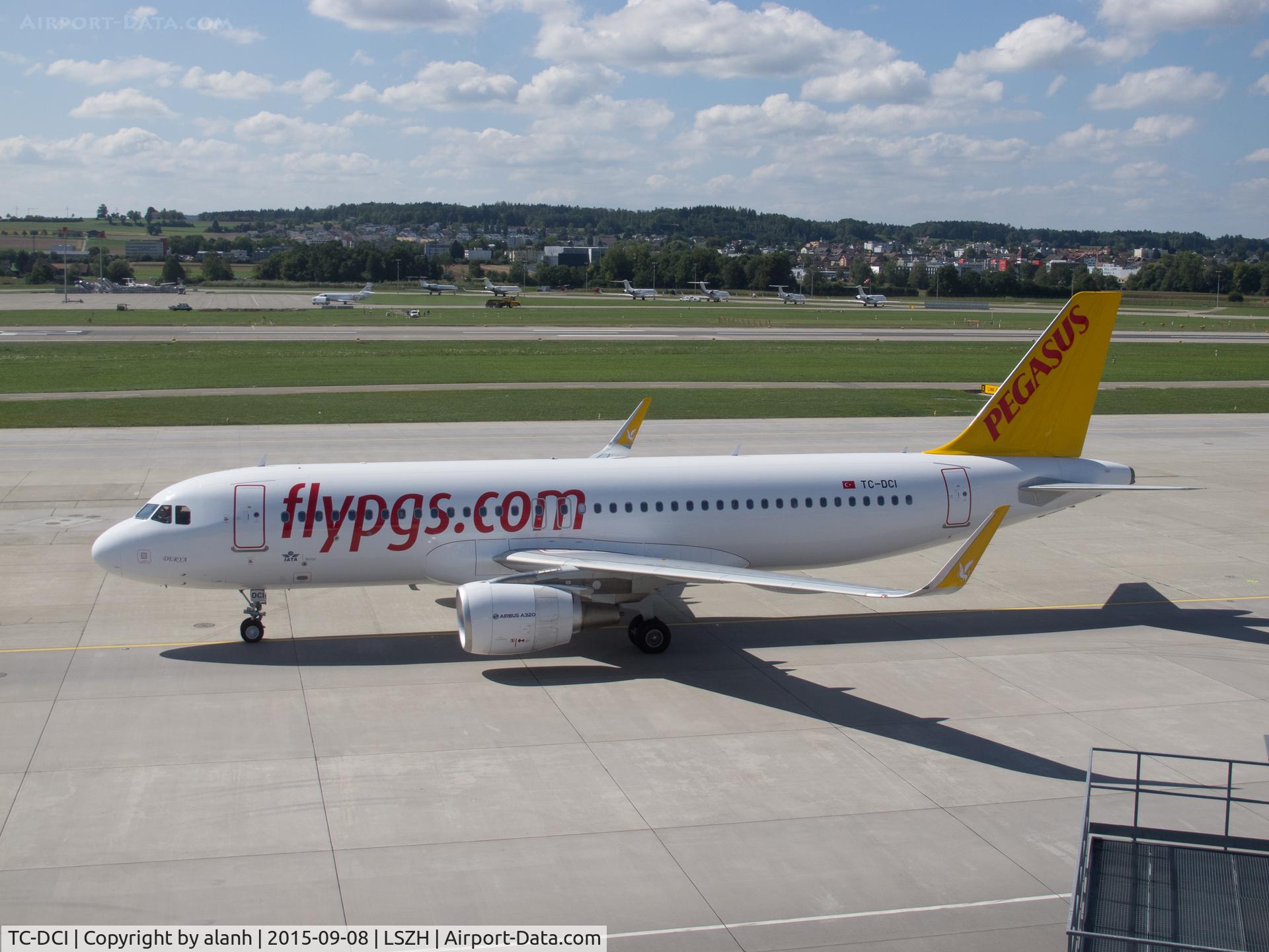 TC-DCI, 2015 Airbus A320-216 C/N 6666, Taxying at Zurich