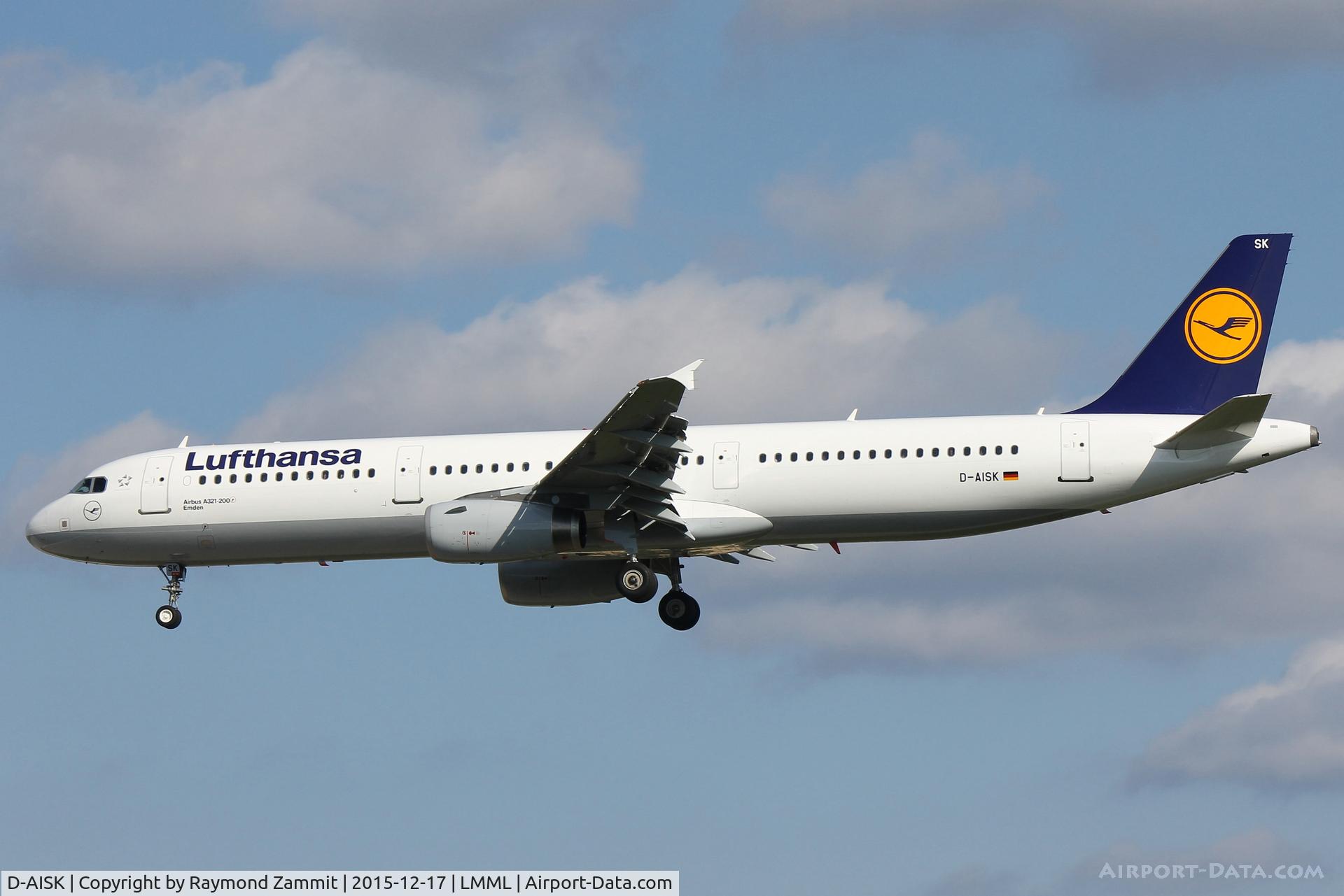 D-AISK, 2008 Airbus A321-231 C/N 3387, A321 D-AISK Lufthansa