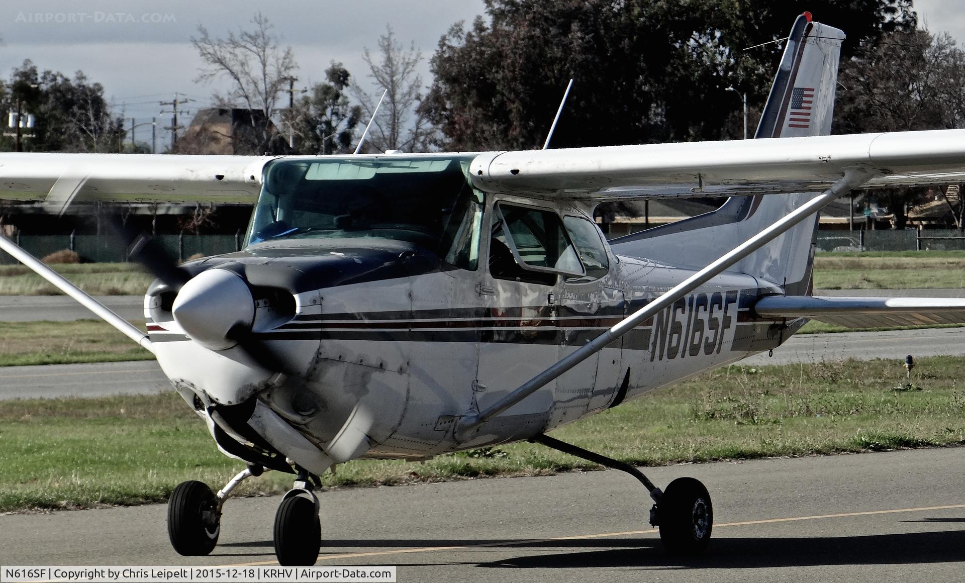 N616SF, 1980 Cessna 172RG Cutlass RG C/N 172RG0740, Locally-based 1980 Cessna 172RG taxing out for departure at Reid Hillview Airport, San Jose, CA.