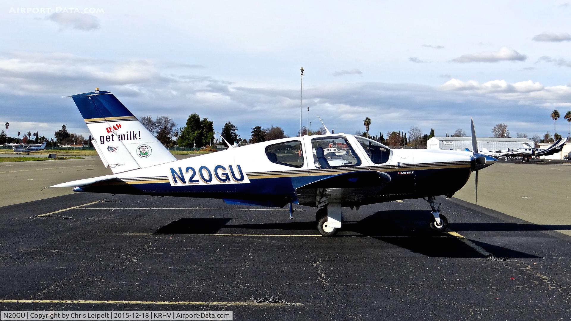 N20GU, 1986 Socata TB-20 Trinidad C/N 655, Milky Way LLC (Fresno, CA) Socata TB-20 Trinidad with cool livery parked on the visitor's ramp at Reid Hillview Airport, San Jose, CA.