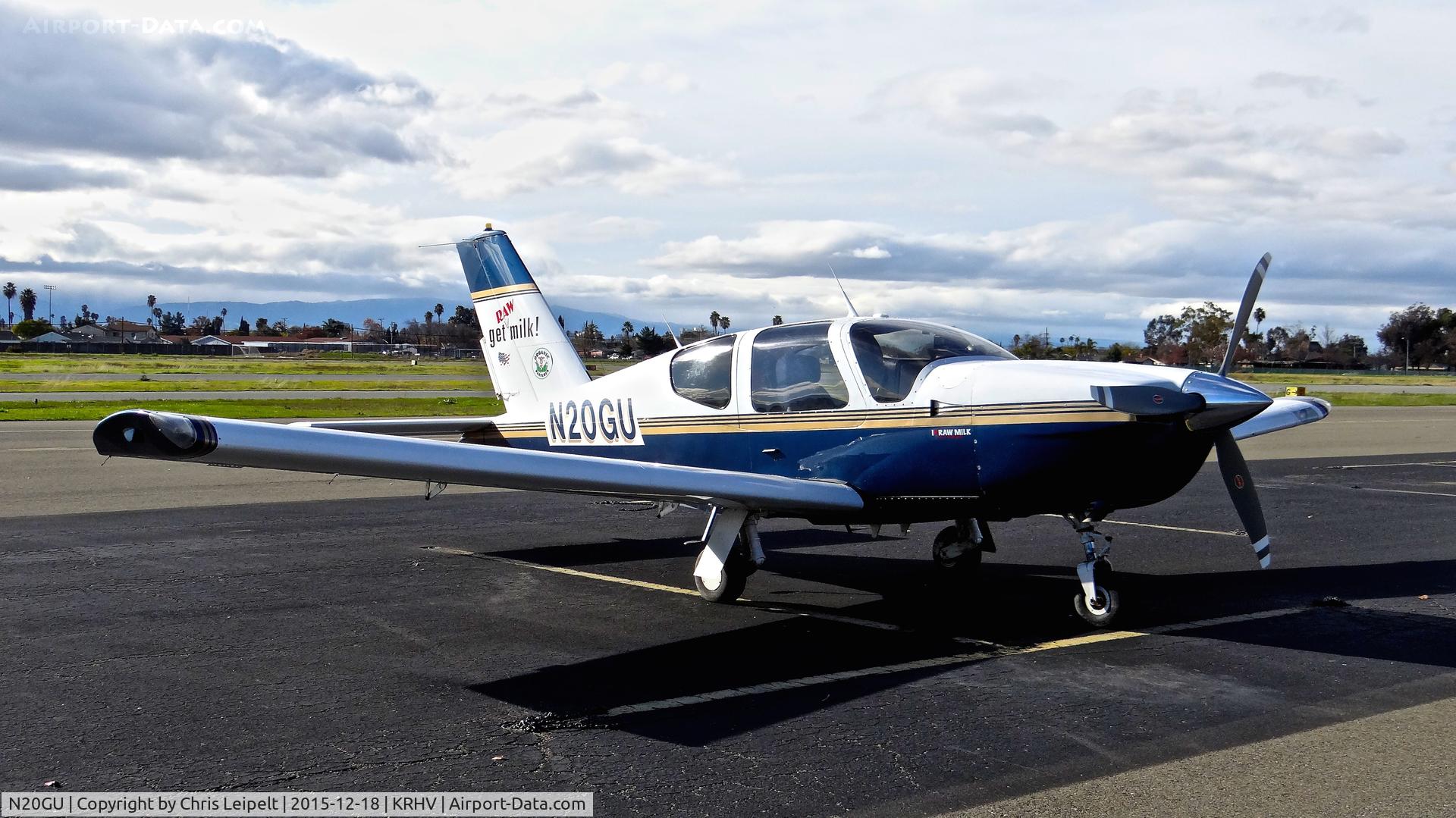 N20GU, 1986 Socata TB-20 Trinidad C/N 655, Milky Way LLC (Fresno, CA) Socata TB-20 Trinidad with cool livery parked on the visitor's ramp at Reid Hillview Airport, San Jose, CA.
