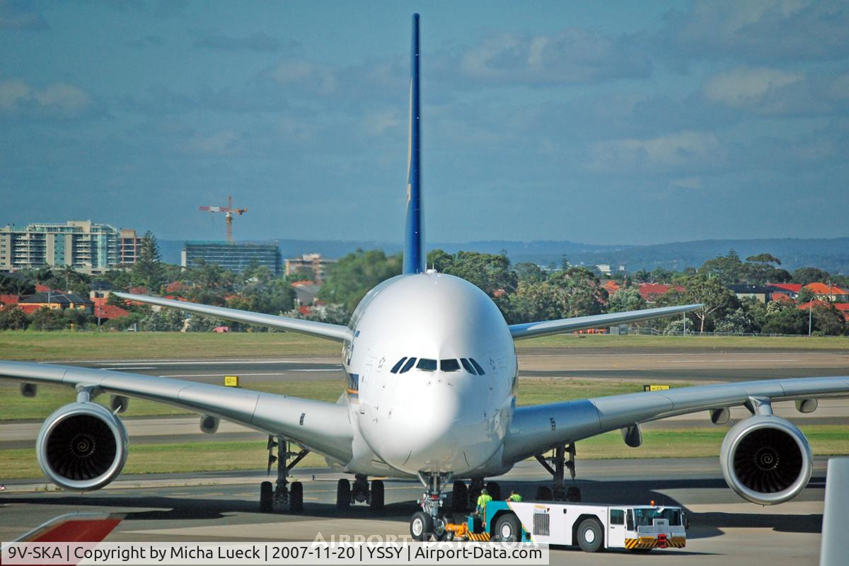 9V-SKA, 2007 Airbus A380-841 C/N 003, At Sydney