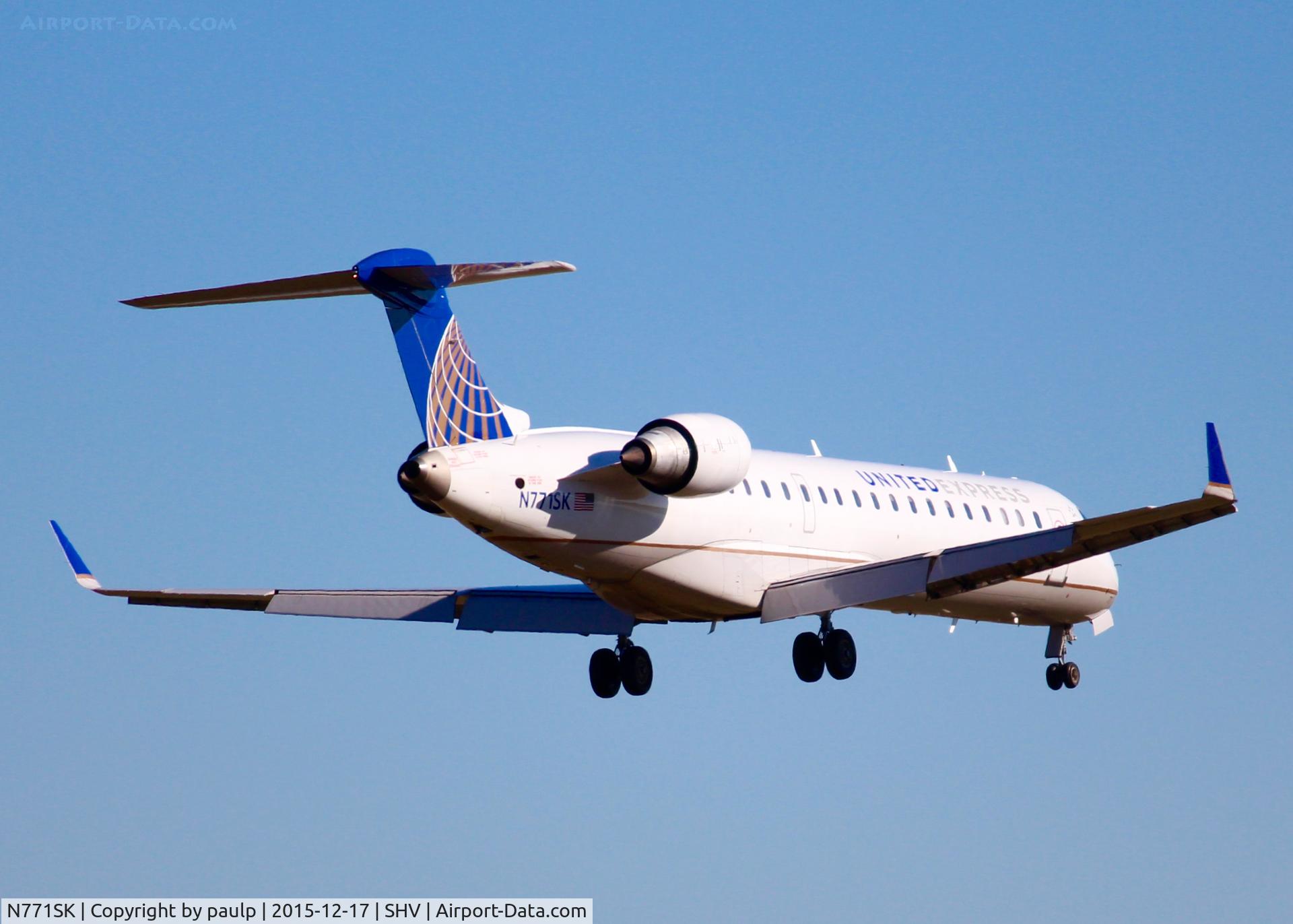 N771SK, 2006 Bombardier CRJ-700 (CL-600-2C10) Regional Jet C/N 10244, At Shreveport Regional.