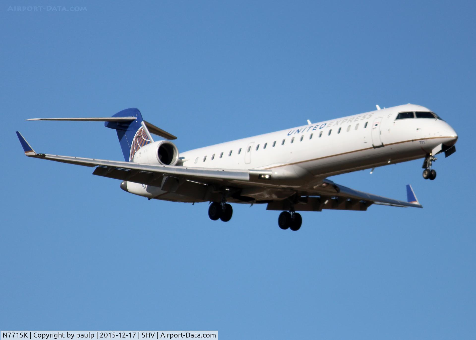 N771SK, 2006 Bombardier CRJ-700 (CL-600-2C10) Regional Jet C/N 10244, At Shreveport Regional.