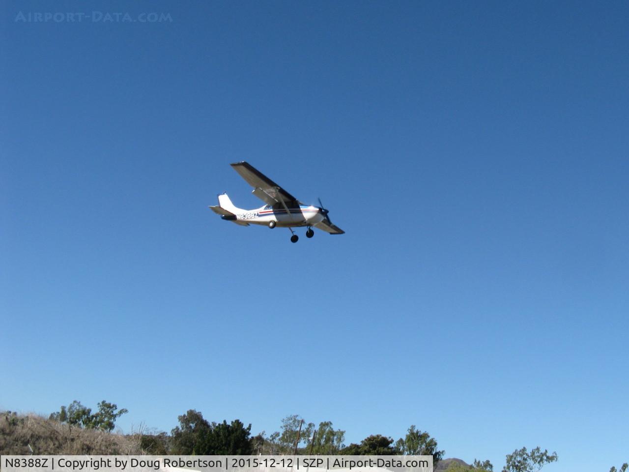 N8388Z, 1963 Cessna 210-5 C/N 205-0388, 1963 Cessna 210-5(205) UTILINE, (fixed-gear version of 210C but NOT a CENTURION), on final Rwy 04
