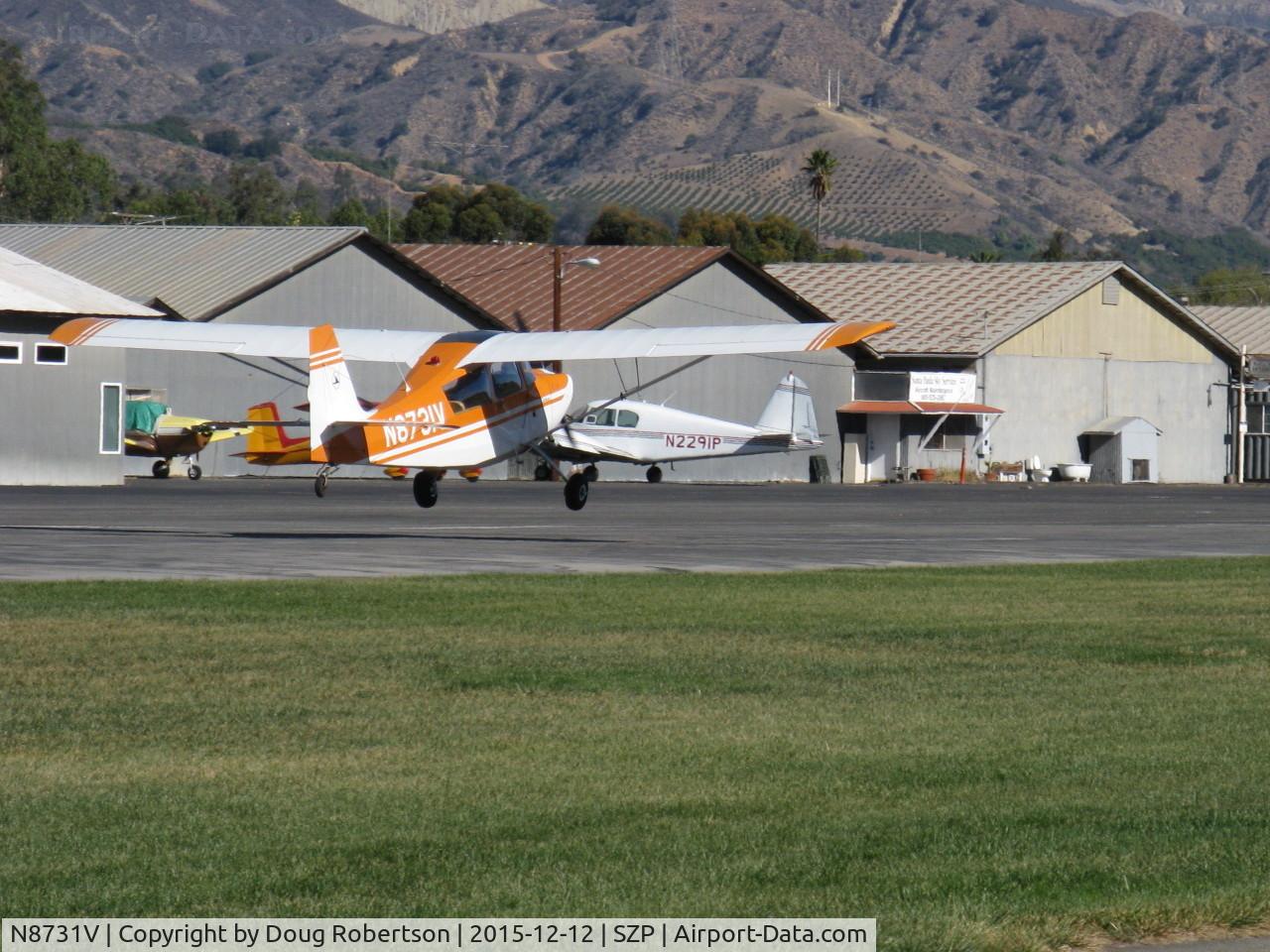 N8731V, 1975 Bellanca 7ECA Citabria C/N 1103-75, 1975 Bellanca 7ECA CITABRIA, Lycoming O-235 115 Hp, landing Rwy 04