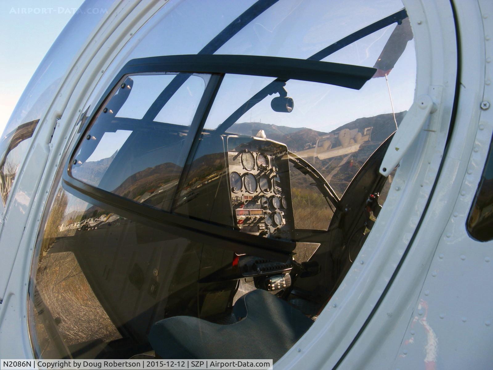 N2086N, 1994 Schweizer 269D C/N 0008, 1994 Schweizer 269D, one Allison 250-C20 Turboshaft 235 shp for takeoff, 220 shp max continuous, panel