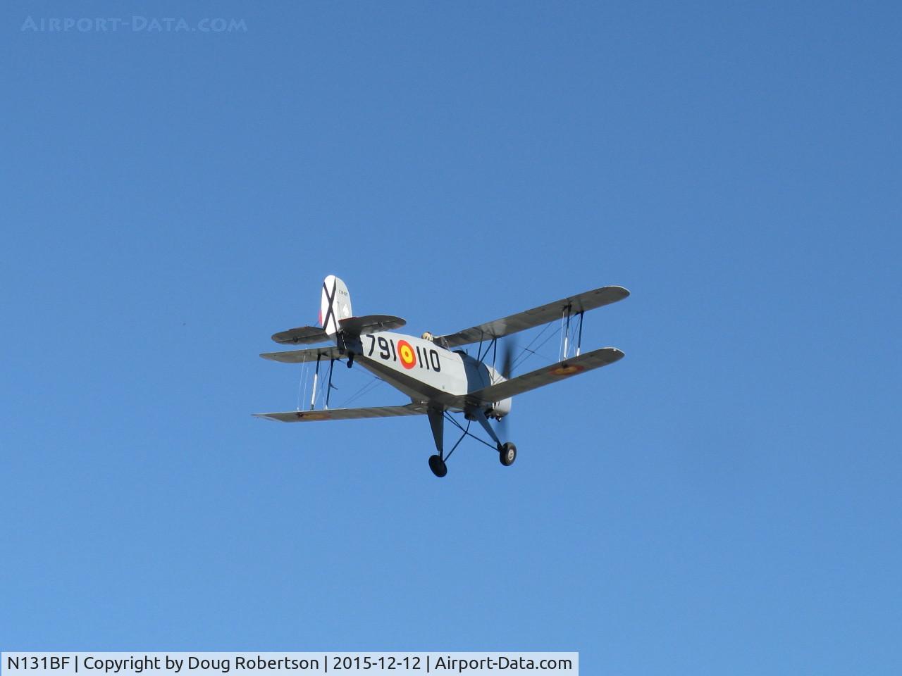 N131BF, 1963 CASA 1-131 Jungmann C/N E3B-629, 1963 C.A.S.A. 1.131 BUCKER JUNGMANN, E.N.M.A. GIV Series, Spain-built Experimental-Exhibition class, takeoff climb Rwy 04