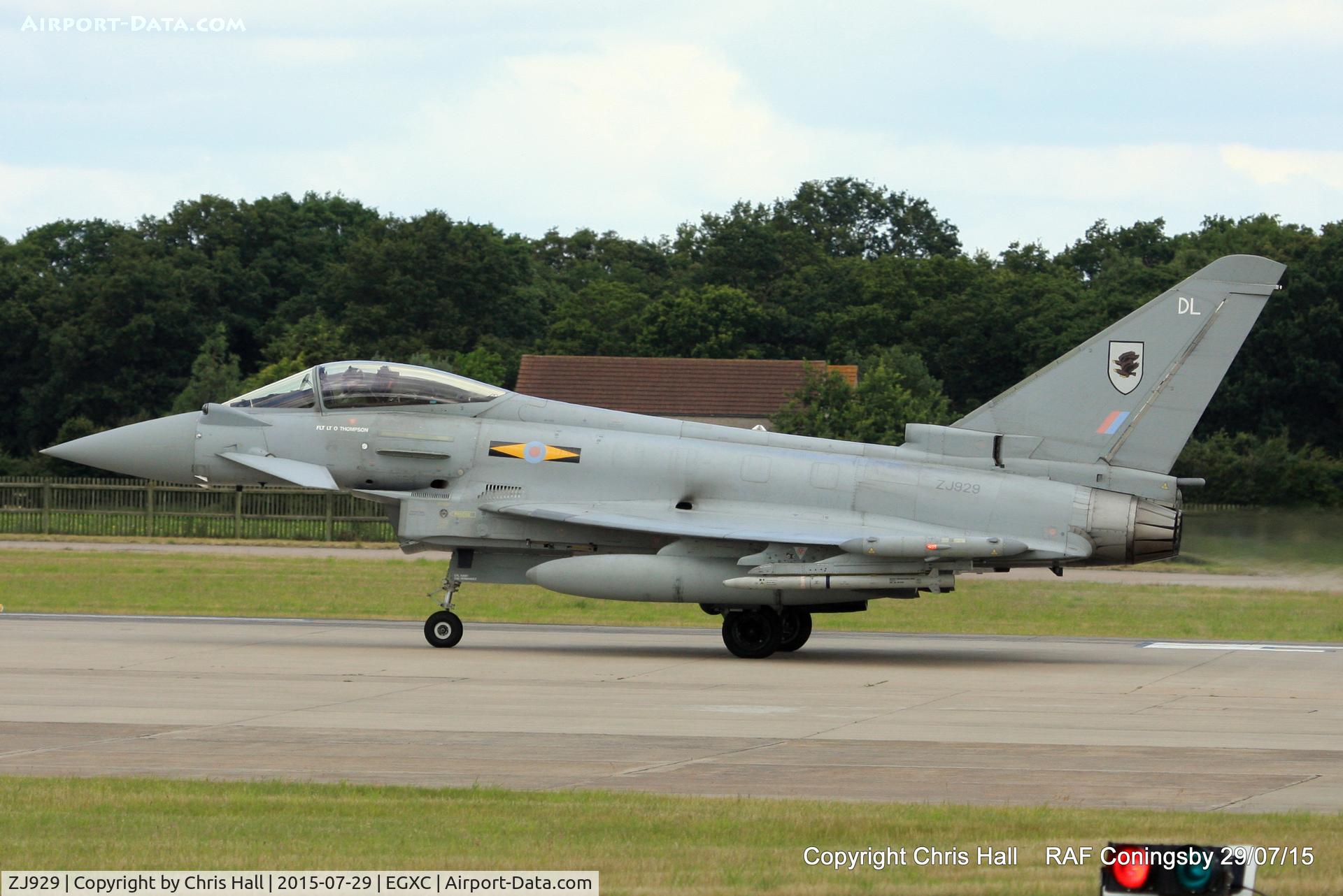 ZJ929, 2006 Eurofighter EF-2000 Typhoon FGR4 C/N 0096/BS020, RAF 11(F) Sqn
