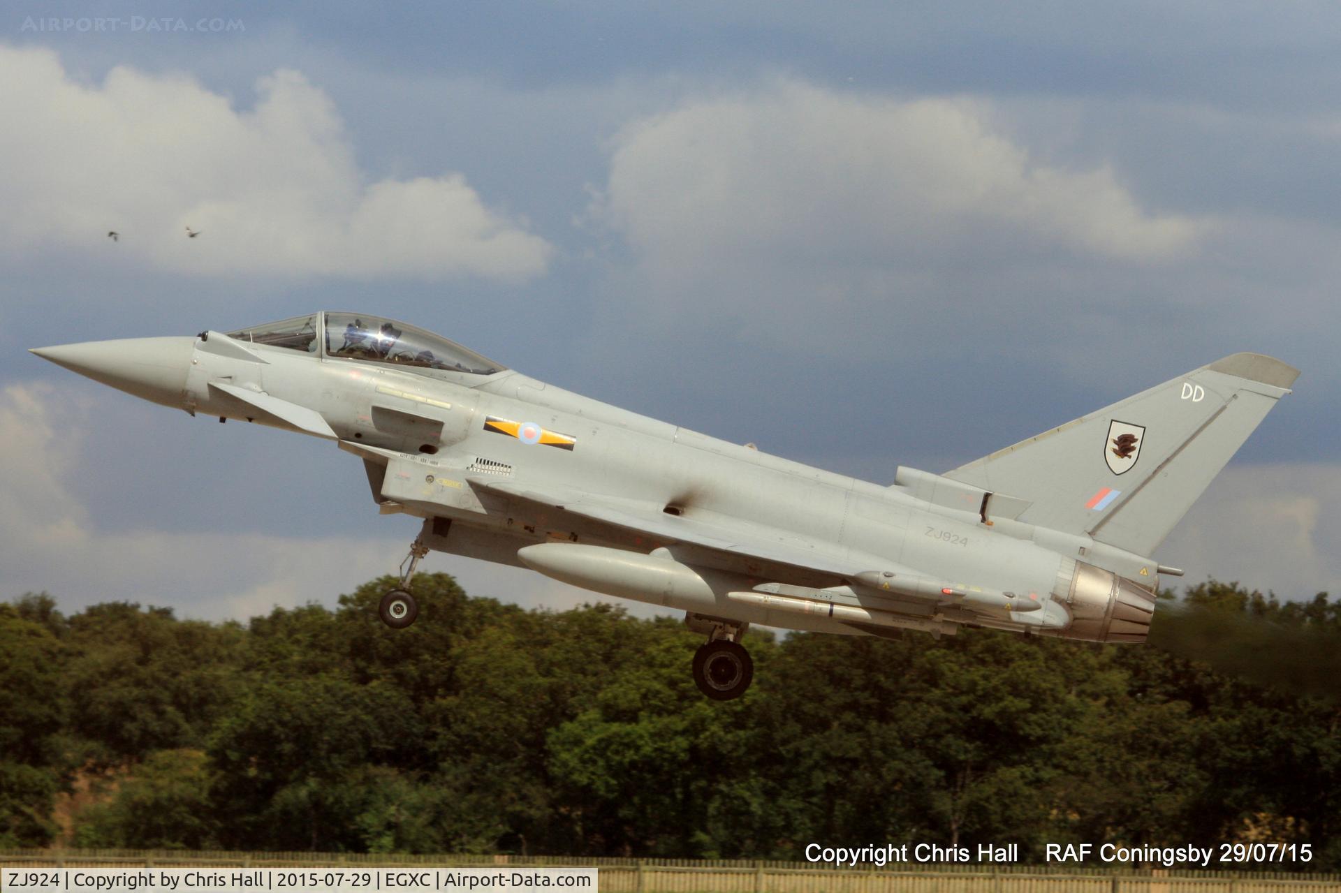 ZJ924, 2006 Eurofighter EF-2000 Typhoon FGR4 C/N 0077/BS015, RAF 11(F) Sqn