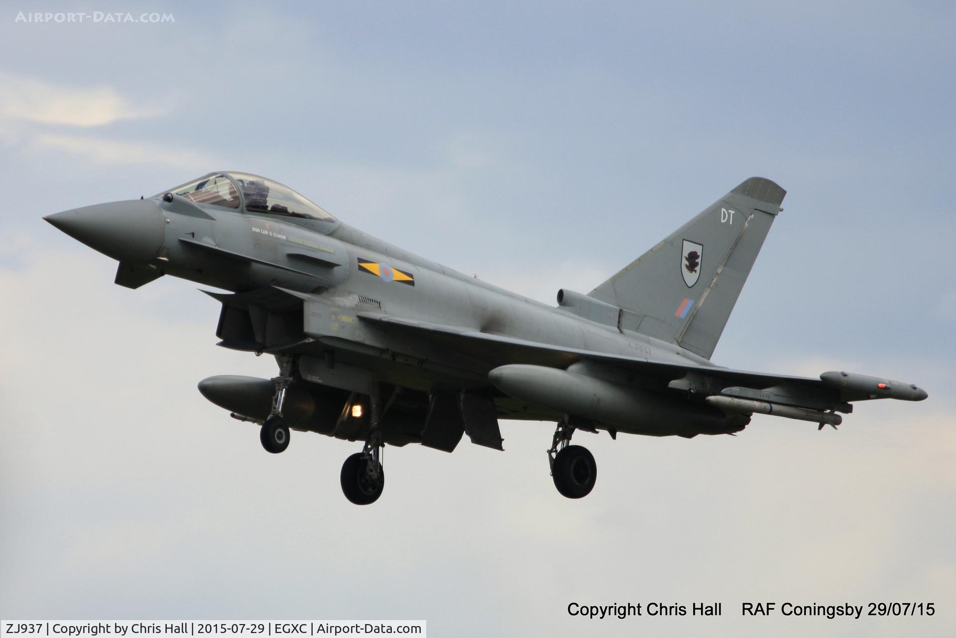 ZJ937, 2007 Eurofighter EF-2000 Typhoon FGR.4 C/N 0121/BS028, RAF 11 Sqn