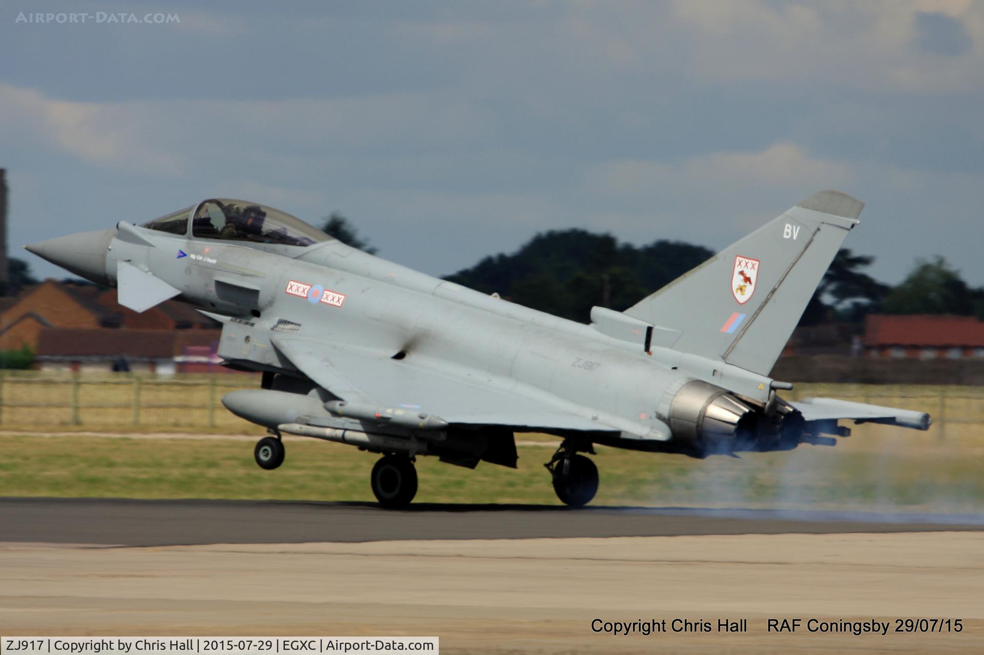 ZJ917, 2005 Eurofighter EF-2000 Typhoon FGR4 C/N 0059/BS008, RAF 29 Sqn