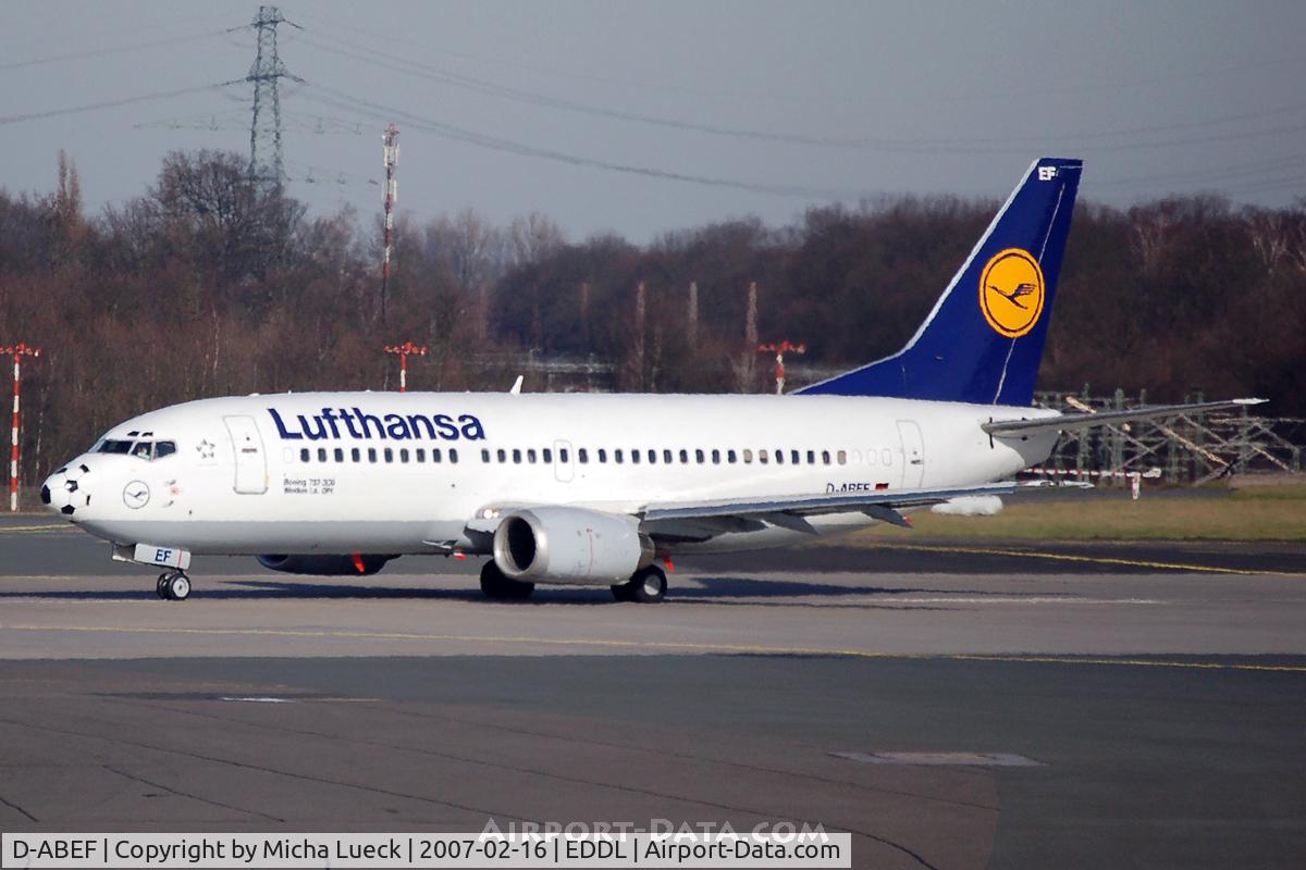 D-ABEF, 1991 Boeing 737-330 C/N 25217, At Düsseldorf