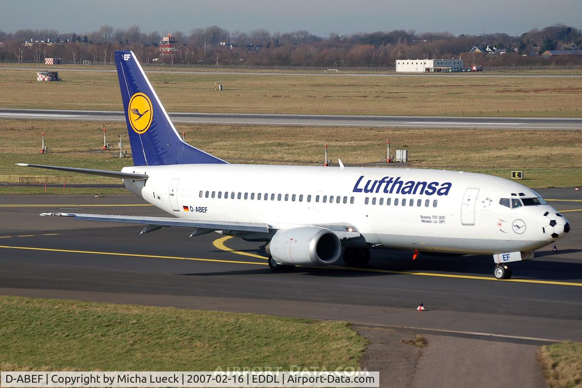 D-ABEF, 1991 Boeing 737-330 C/N 25217, At Düsseldorf